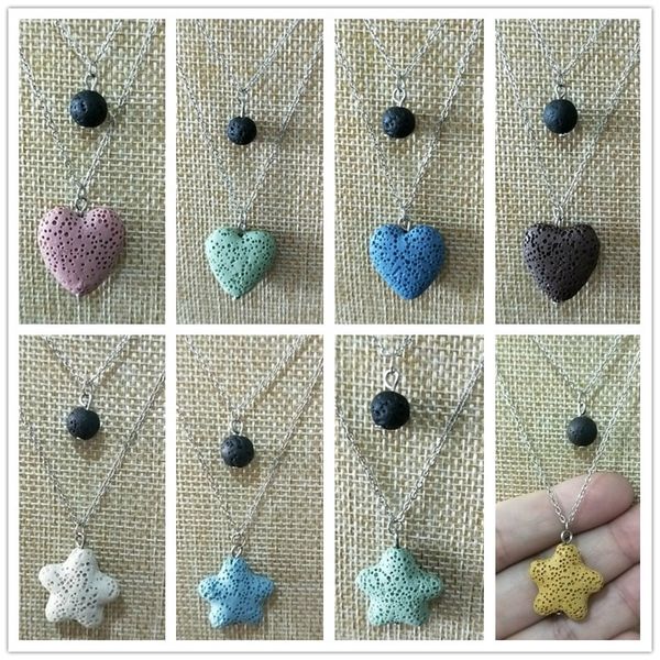 starfish heart love lava stone multilayer necklace essential oil diffuser volcanic rock pendant necklace women jewelry, Silver
starfish heart love lava stone multilayer necklace essential oil diffuser volcanic rock pendant necklace women jewelry, Silver