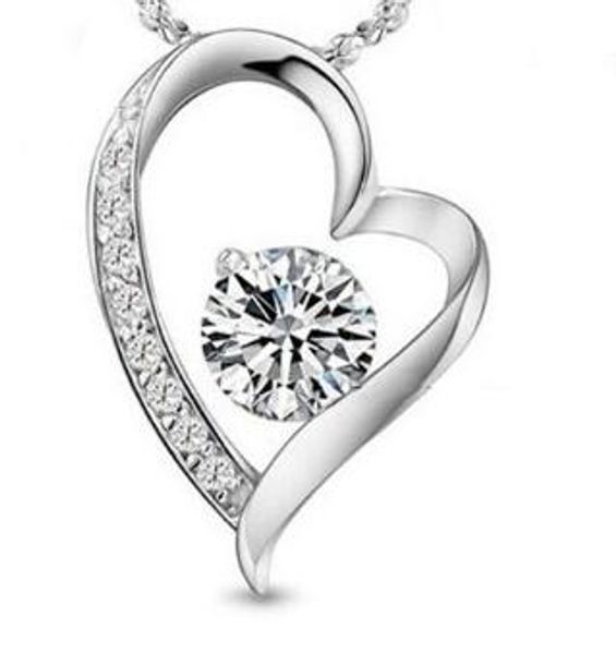 dhl austrian crystal diamonds love heart pendant statement necklace rhinestone fashion class women girls lady elements jewelry, Silver
dhl austrian crystal diamonds love heart pendant statement necklace rhinestone fashion class women girls lady elements jewelry, Silver