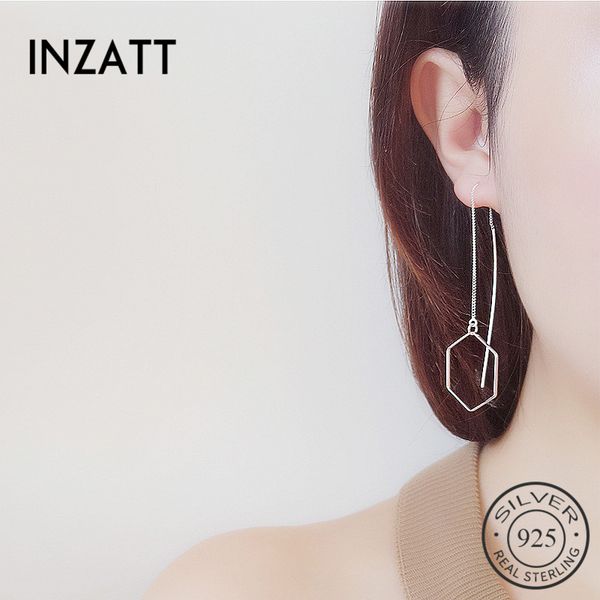 inzatt new temperament real 925 sterling silver geometric drop earrings minimalist style hexagon pendant for women jewelry gift, Golden;silver
inzatt new temperament real 925 sterling silver geometric drop earrings minimalist style hexagon pendant for women jewelry gift, Golden;silver