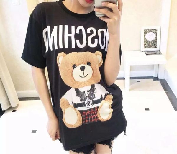 European American Popular logo cartoon bear cartoon teddy bear letter printing T-shirt female short-sleeved - size round collar cotton shirt
European American Popular logo cartoon bear cartoon teddy bear letter printing T-shirt female short-sleeved - size round collar cotton shirt