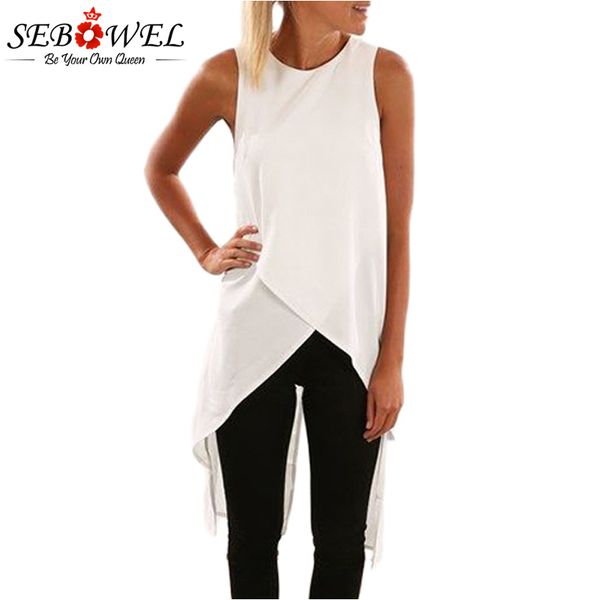 sebowel 2018 womens and blouses summer casual blouse white sleeveless wrap style tunic long tank black blouses women
sebowel 2018 womens and blouses summer casual blouse white sleeveless wrap style tunic long tank black blouses women