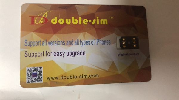 

Double-Sim Горячее надувательство 4G Превосходная разблокировка SIM-карты для iphone X 8 7 6S 6