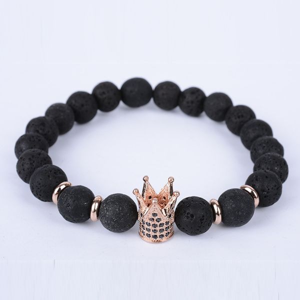 2018 new volcanic stone bracelet crown natural seven chakra energy beads bracelets colorful metal rhinestone strands jewelry accessories who, Black
2018 new volcanic stone bracelet crown natural seven chakra energy beads bracelets colorful metal rhinestone strands jewelry accessories who, Black