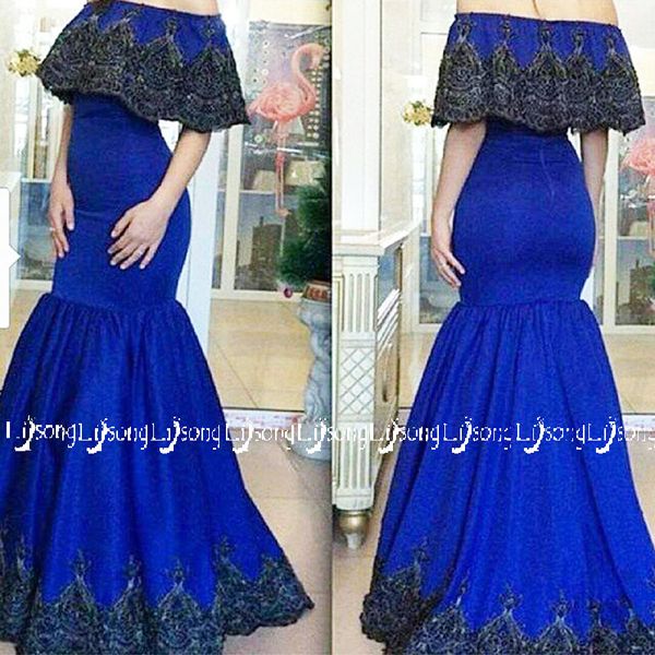 2018 blue elastic prom dress off shoulder lace appliques women party wear maxi gowns half sleeves winter evening long dress elegant mermaid, Black
2018 blue elastic prom dress off shoulder lace appliques women party wear maxi gowns half sleeves winter evening long dress elegant mermaid, Black