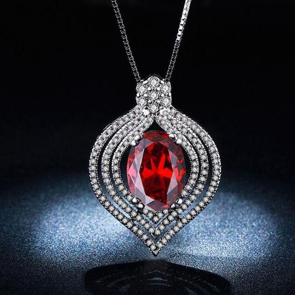 zhf jewelry luxury red heart necklaces for women white gold plated pendents necklace cz diamond ruby jewelry with austrian crystal gift, Silver
zhf jewelry luxury red heart necklaces for women white gold plated pendents necklace cz diamond ruby jewelry with austrian crystal gift, Silver