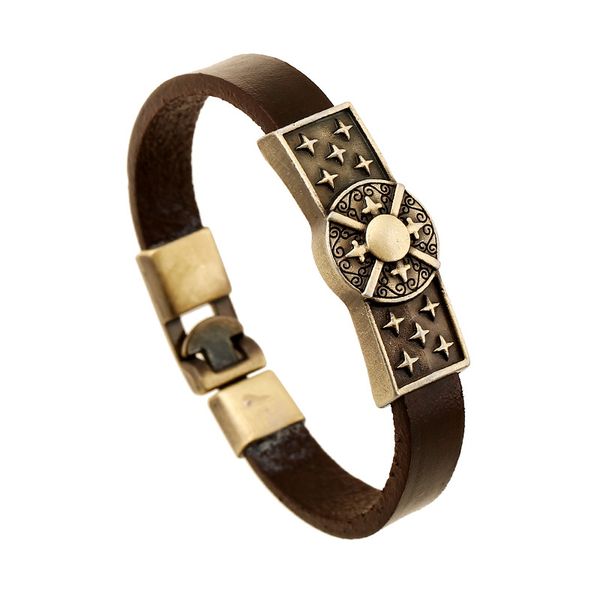 gtd044 toggle-clasps bracelet copper trend retro hip-hop christmas presents europe and america halloween gift boyfriend star leather, Golden;silver
gtd044 toggle-clasps bracelet copper trend retro hip-hop christmas presents europe and america halloween gift boyfriend star leather, Golden;silver