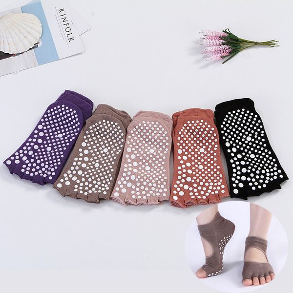 women half toe five fingers yoga socks ballet dance non slip ankle grip pilates fitness gym sports socks cotton warm, Black
women half toe five fingers yoga socks ballet dance non slip ankle grip pilates fitness gym sports socks cotton warm, Black