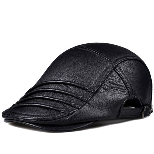ry914 winter men genuine leather wrinkle beret hat male korean style thin boina dermal deerskin casual idle duckbill caps gorro, Blue;gray
ry914 winter men genuine leather wrinkle beret hat male korean style thin boina dermal deerskin casual idle duckbill caps gorro, Blue;gray