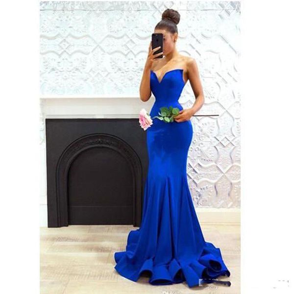 royal blue strapless long prom dresses sleeveless off shoulder mermaid evening party formal gowns vestidos de fiesta, Black
royal blue strapless long prom dresses sleeveless off shoulder mermaid evening party formal gowns vestidos de fiesta, Black