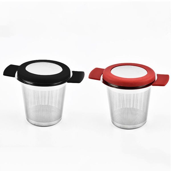reusable stainless steel tea infuser basket fine mesh tea strainer with 2 handles lid coffee filters for loose tea leaf
reusable stainless steel tea infuser basket fine mesh tea strainer with 2 handles lid coffee filters for loose tea leaf