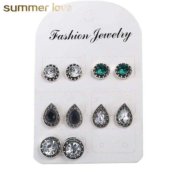 new arrival vintage crystal waterdrop stud earring set for women bohemian style dazzing geometric jewelry set, Golden;silver
new arrival vintage crystal waterdrop stud earring set for women bohemian style dazzing geometric jewelry set, Golden;silver