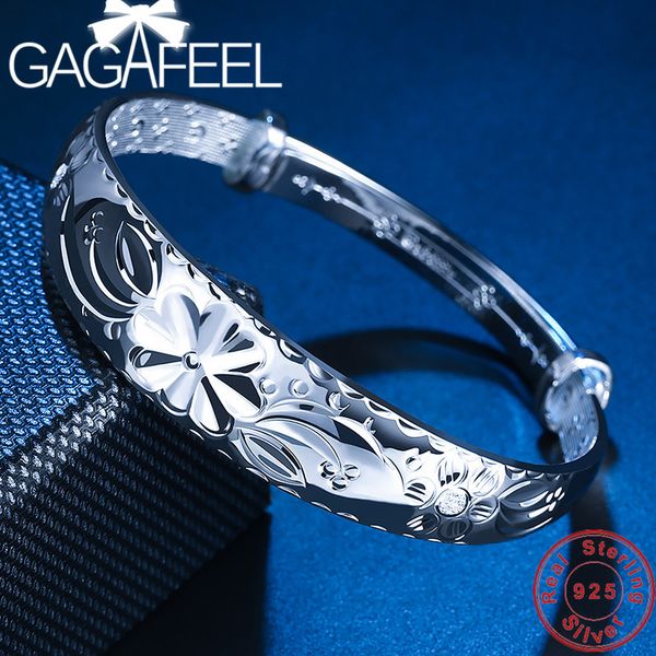 gagafeel s999 sterling silver flowers bracelets push-pull bangle for women female wholesale high quality, Black
gagafeel s999 sterling silver flowers bracelets push-pull bangle for women female wholesale high quality, Black