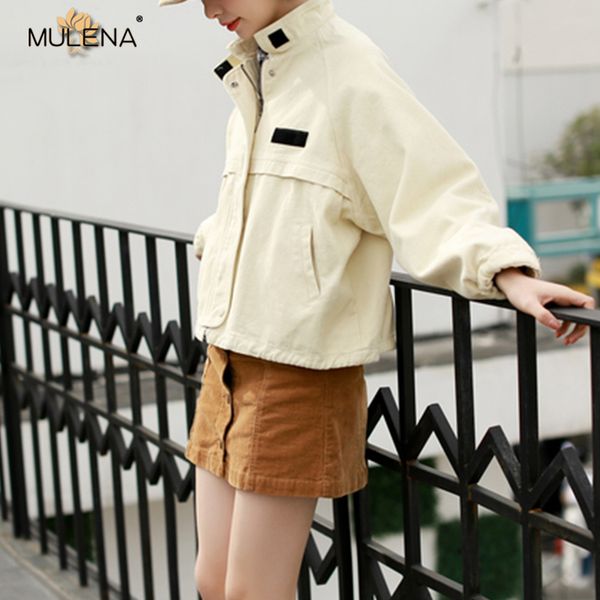 mulena loose zipper button women's denim jacket solid casual office work lady female jacket comfortable coat female spring fall, Black;brown
mulena loose zipper button women's denim jacket solid casual office work lady female jacket comfortable coat female spring fall, Black;brown