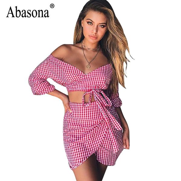 abasona women chiffon dresses summer 2018 bow sashes half sleeve plaid dress black red two piece set off shoulder dress, White;black
abasona women chiffon dresses summer 2018 bow sashes half sleeve plaid dress black red two piece set off shoulder dress, White;black