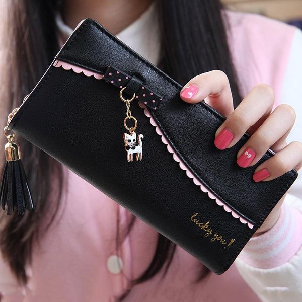 fashion lace embossing women wallet cute small pendant for women long zipper tassel two fold phone, Red;black
fashion lace embossing women wallet cute small pendant for women long zipper tassel two fold phone, Red;black