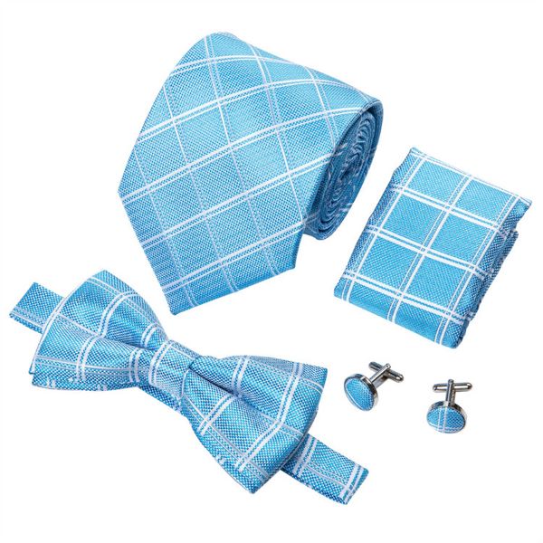 mens tie designer tie blue plaid 100% silk tie with bowtie woven with handkerchief cuffs wedding dress fashion lh-0719 d-0378, Black;blue
mens tie designer tie blue plaid 100% silk tie with bowtie woven with handkerchief cuffs wedding dress fashion lh-0719 d-0378, Black;blue