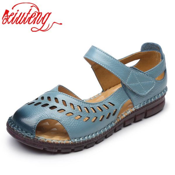 xiuteng new handmade genuine leather summer sandals women comfortable flat soft bottom hollow gladiator sandals for mother shoes, Black
xiuteng new handmade genuine leather summer sandals women comfortable flat soft bottom hollow gladiator sandals for mother shoes, Black