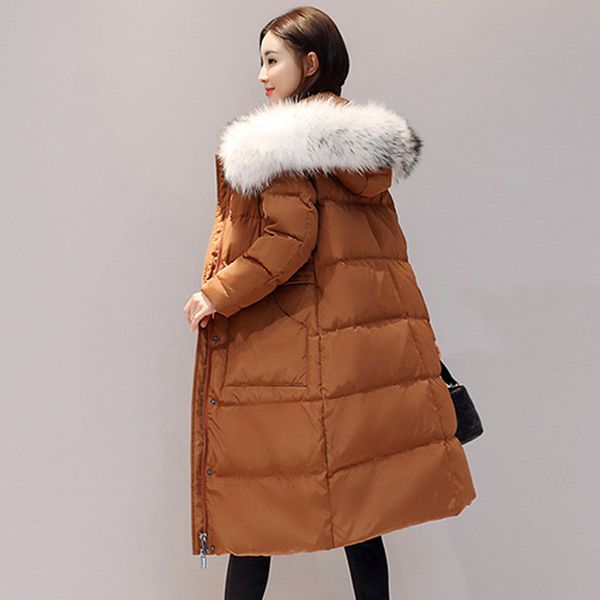 white duck down jacket women winter feather coat long fur collar hooded parkas slim thick warm outerwear duck down coat, Black
white duck down jacket women winter feather coat long fur collar hooded parkas slim thick warm outerwear duck down coat, Black