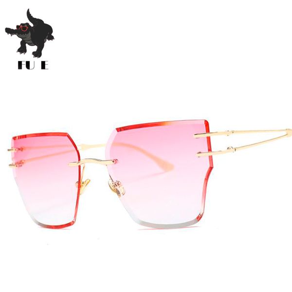 fu e2018 new fashion rimless gradient clear sunglasses women luxury oversized celebrity blue lens sun glasses for men curved, White;black
fu e2018 new fashion rimless gradient clear sunglasses women luxury oversized celebrity blue lens sun glasses for men curved, White;black