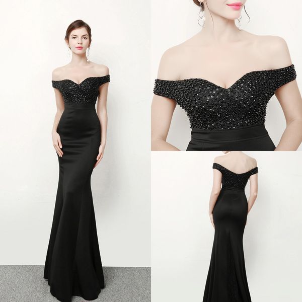 beading off the shoulder long evening dresses black lace back prom dresses mermaid formal party dress evening gowns, Black;red
beading off the shoulder long evening dresses black lace back prom dresses mermaid formal party dress evening gowns, Black;red