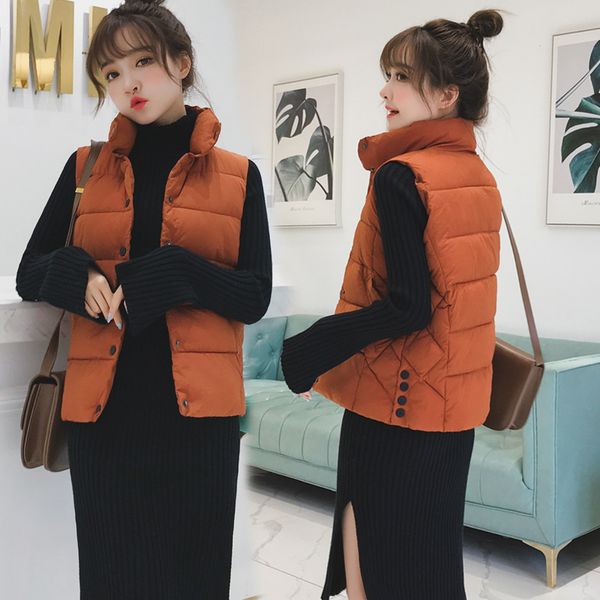 autumn winter short vest waistcoat 2018 new fashion women sleeveless jacket coat cotton padded vest female colete m-2xl, Black;white
autumn winter short vest waistcoat 2018 new fashion women sleeveless jacket coat cotton padded vest female colete m-2xl, Black;white