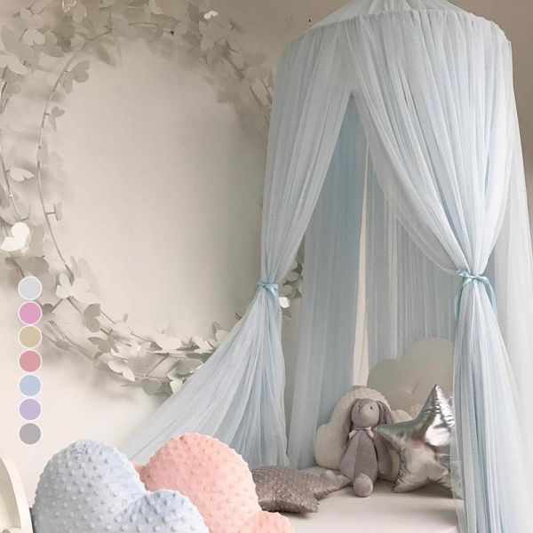 

240cm cute children's bed tent baby bed curtain round crib tent hung dome mosquito net pgraphy props r7