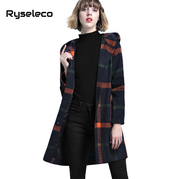 wholesale-ryseleco women vintage loose elegant plaid hooded wool blends long coats girls casual faux fur ball winter single breast outwear, Black
wholesale-ryseleco women vintage loose elegant plaid hooded wool blends long coats girls casual faux fur ball winter single breast outwear, Black