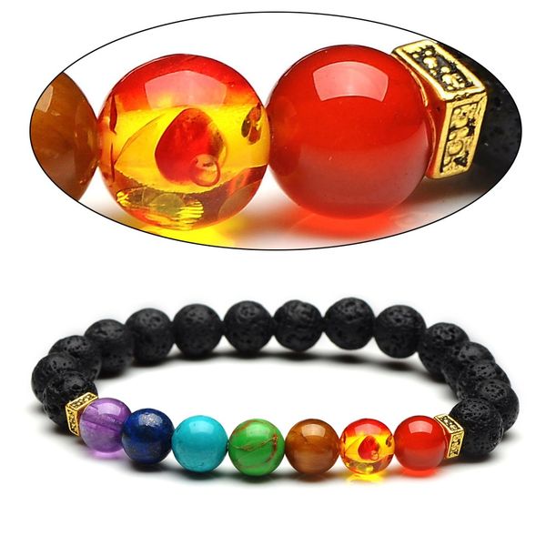7 chakras beads 8mm black lava stone beads bracelet diy aromatherapy essential oil perfume diffuser yoga jewelry women, Golden;silver
7 chakras beads 8mm black lava stone beads bracelet diy aromatherapy essential oil perfume diffuser yoga jewelry women, Golden;silver