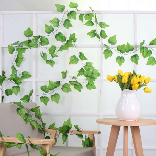 fake plants silk grape leaf garland faux vine ivy indoor/outdoor home decor wedding simulation flower green leaves christmas foliage leaves
fake plants silk grape leaf garland faux vine ivy indoor/outdoor home decor wedding simulation flower green leaves christmas foliage leaves