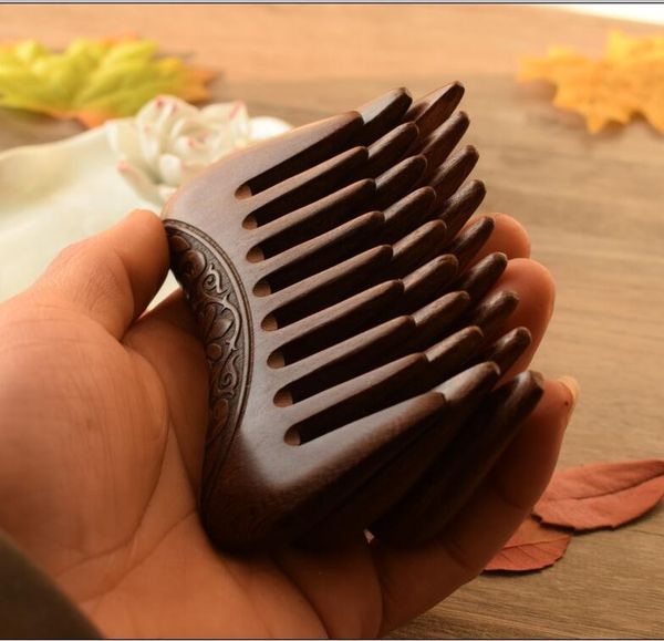new pocket wooden comb natural gold sandalwood super wide tooth wood combs double side engraved small hair combs, Silver
new pocket wooden comb natural gold sandalwood super wide tooth wood combs double side engraved small hair combs, Silver