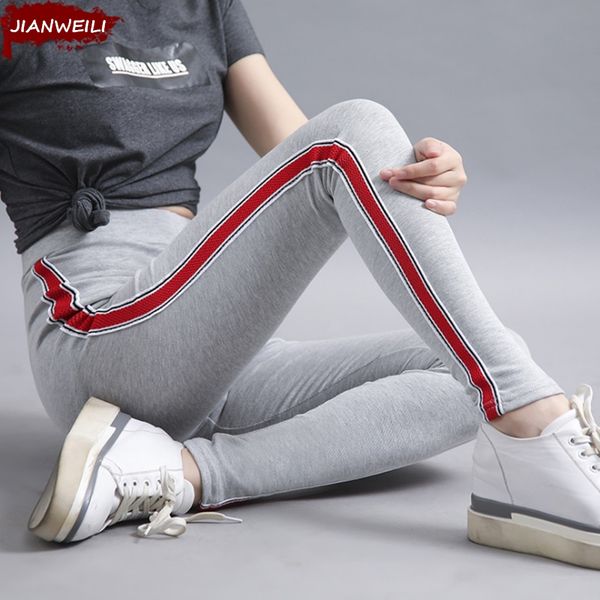 jianweili new pencil pants women leggings ankle length height waist casual vertical stripes pants autumn spring trousers women, Black;white
jianweili new pencil pants women leggings ankle length height waist casual vertical stripes pants autumn spring trousers women, Black;white