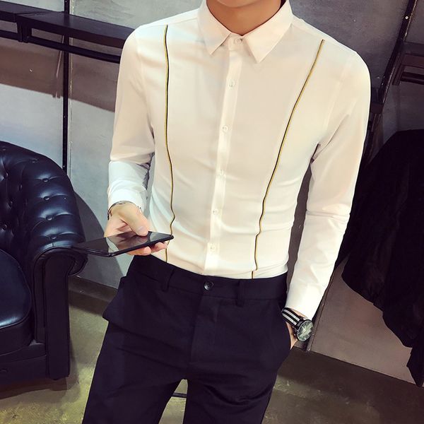 dress shirt men slim fit fashion white black autumn new temperament british style social business casual long-sleeved shirt
dress shirt men slim fit fashion white black autumn new temperament british style social business casual long-sleeved shirt