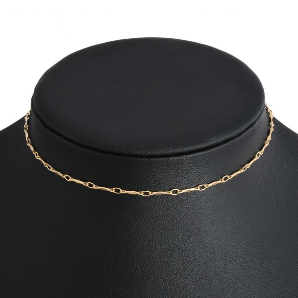 new fashion women choker necklace simple chain short design chain delicate jewelry, Golden;silver
new fashion women choker necklace simple chain short design chain delicate jewelry, Golden;silver