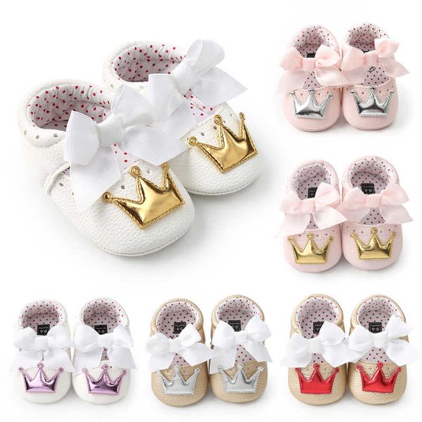 2018 autumn new style crown princess shoes for toddler baby girls big white bow hard sole newborn baby moccasins shoes 
2018 autumn new style crown princess shoes for toddler baby girls big white bow hard sole newborn baby moccasins shoes