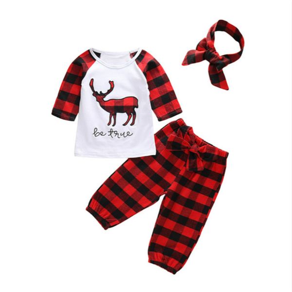 fashion newborn baby girls clothes long sleeve cotton t-shirt +red plaid pant+headband 3pcs outfits baby girl clothes set, White
fashion newborn baby girls clothes long sleeve cotton t-shirt +red plaid pant+headband 3pcs outfits baby girl clothes set, White