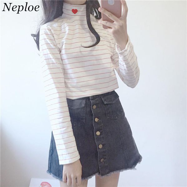 neploe stripe pullover heart embroidery 2018 autumn spring long sleeve turtleneck woman fashion slim fit clothes 34060, White;black
neploe stripe pullover heart embroidery 2018 autumn spring long sleeve turtleneck woman fashion slim fit clothes 34060, White;black