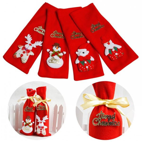 xmas red wine bottle cover bags festival decoration home party santa claus christmas cute and happy with pleasure new
xmas red wine bottle cover bags festival decoration home party santa claus christmas cute and happy with pleasure new