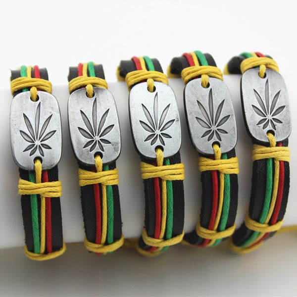jewelry wholesale lot 12pcs fashion hand woven alloy design lucky leaf leather bracelets surfing wrap hemp bangles gifts mb102, Black
jewelry wholesale lot 12pcs fashion hand woven alloy design lucky leaf leather bracelets surfing wrap hemp bangles gifts mb102, Black