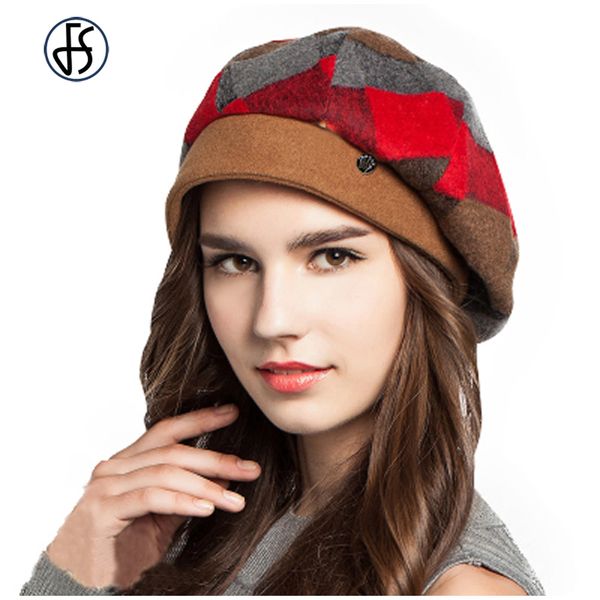 lady fashion womens green red orange plaid beret hat elegant warm wool berets casual brand french artist baret hats, Blue;gray
lady fashion womens green red orange plaid beret hat elegant warm wool berets casual brand french artist baret hats, Blue;gray