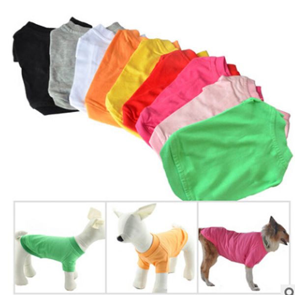 pet dog solid t shirt fashion summer dog puppy cotton clothes multi color dog vest apparel
pet dog solid t shirt fashion summer dog puppy cotton clothes multi color dog vest apparel