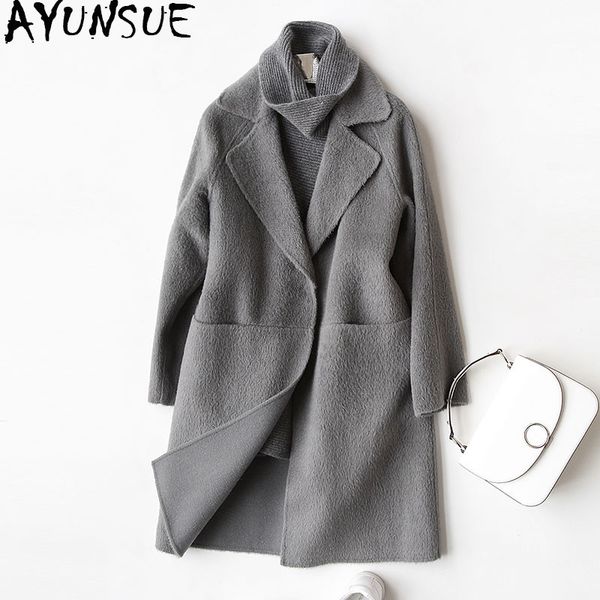 ayunsue 2018 wool coat women fashion autumn winter cashmere coat female turn down collar jackets overcoat casaco feminino yq1140, Black
ayunsue 2018 wool coat women fashion autumn winter cashmere coat female turn down collar jackets overcoat casaco feminino yq1140, Black