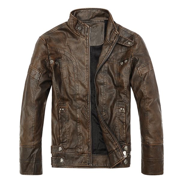 autumn winter brand leather pu jacket men slim black / brown stand collar jaqueta couro bomber jacket faux leather fur coat suede
autumn winter brand leather pu jacket men slim black / brown stand collar jaqueta couro bomber jacket faux leather fur coat suede