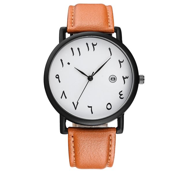 baosaili arab numerals scale men women watches simple leather wristwatch calendar couple's brand quartz watch minimalist clock, Slivery;brown 
baosaili arab numerals scale men women watches simple leather wristwatch calendar couple's brand quartz watch minimalist clock, Slivery;brown