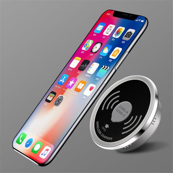 deskembedded wireless charger 3a type c 2.4a usb output charger for samsung s9 s8 iphone x cell phone desk qi charging pad
deskembedded wireless charger 3a type c 2.4a usb output charger for samsung s9 s8 iphone x cell phone desk qi charging pad