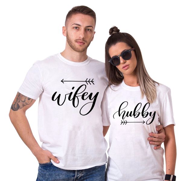 hubby wifey shirt funny couples t shirt men women his and hers tshirt printed arrow lovers t-shirt coon streetwear, White
hubby wifey shirt funny couples t shirt men women his and hers tshirt printed arrow lovers t-shirt coon streetwear, White