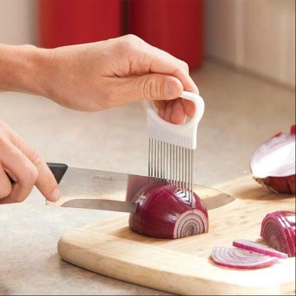 kitchen gadgets handy stainless steel onion holder tomato slicer vegetable cutter safety cooking tools wholesale price
kitchen gadgets handy stainless steel onion holder tomato slicer vegetable cutter safety cooking tools wholesale price