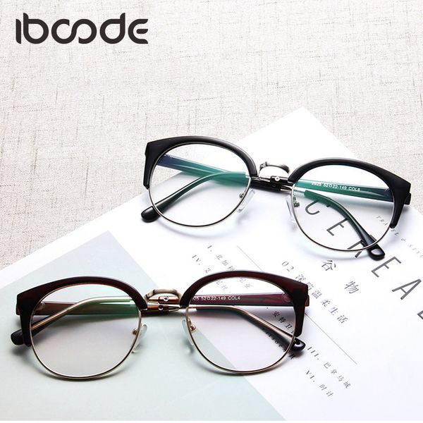 iboode retro cat eye glass frame women men vintage clear lens half-rim eyeglasses plain eyewear myopic fashion goggles, Silver
iboode retro cat eye glass frame women men vintage clear lens half-rim eyeglasses plain eyewear myopic fashion goggles, Silver