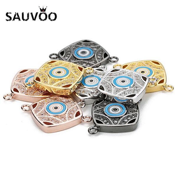 sauvoo 2pcs/lot copper micro paved rhinestone crystal blue evil eye connectors charms pendants for jewelry making diy handmade, Black
sauvoo 2pcs/lot copper micro paved rhinestone crystal blue evil eye connectors charms pendants for jewelry making diy handmade, Black
