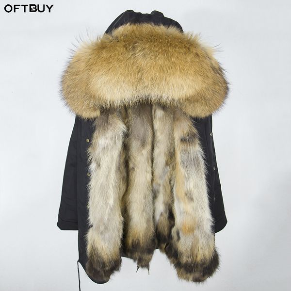oftbuy 2018 real fur coat winter jacket women long parka big natural raccoon fur collar hood thick warm real fox fur liner brand, Black
oftbuy 2018 real fur coat winter jacket women long parka big natural raccoon fur collar hood thick warm real fox fur liner brand, Black