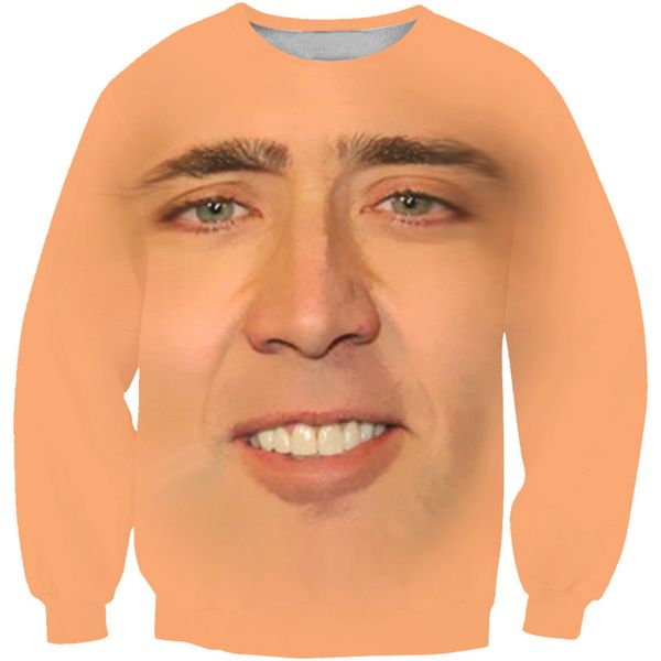 fashion the giant blown up face of nicolas cage 3d print sweats fashion clothing women men sweatshirt casual pullovers k205, Black
fashion the giant blown up face of nicolas cage 3d print sweats fashion clothing women men sweatshirt casual pullovers k205, Black
